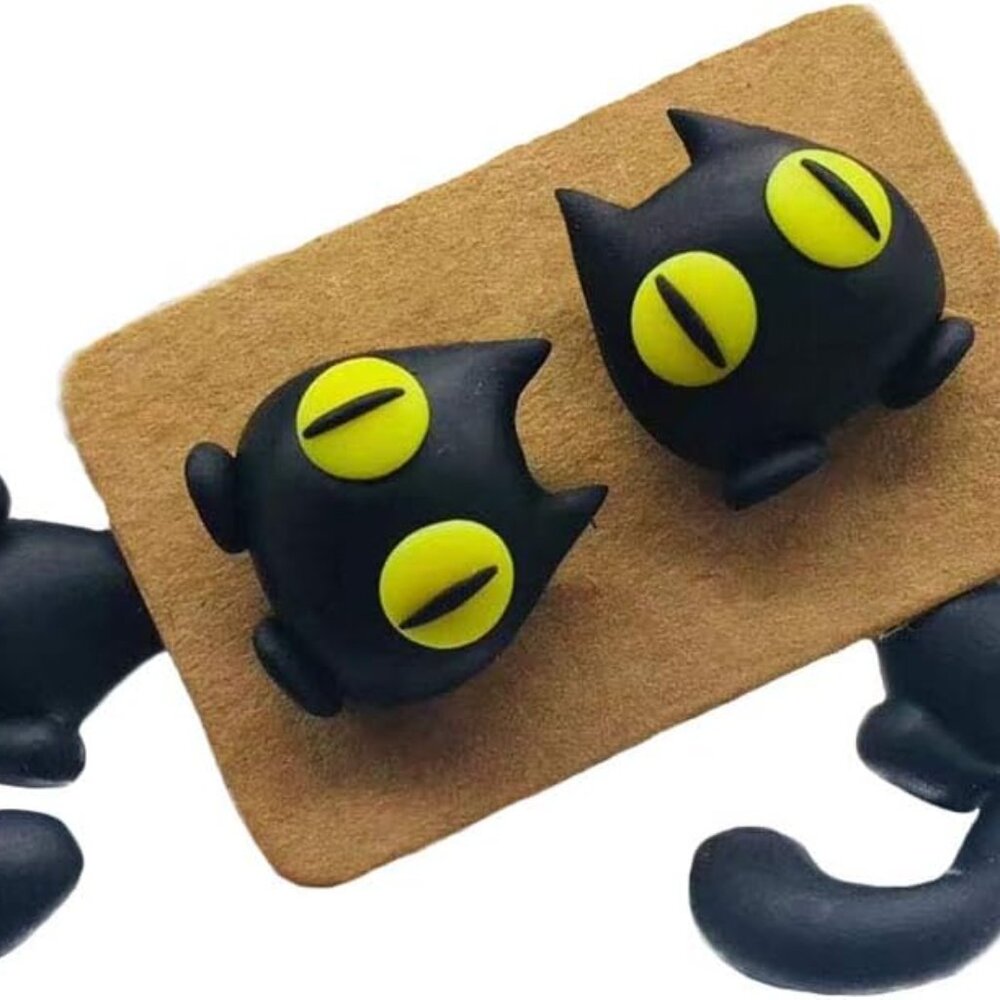 Pair of 925 Silver Earring Cartoon Animal Jewerly Gift Earring for Women, Men Bl